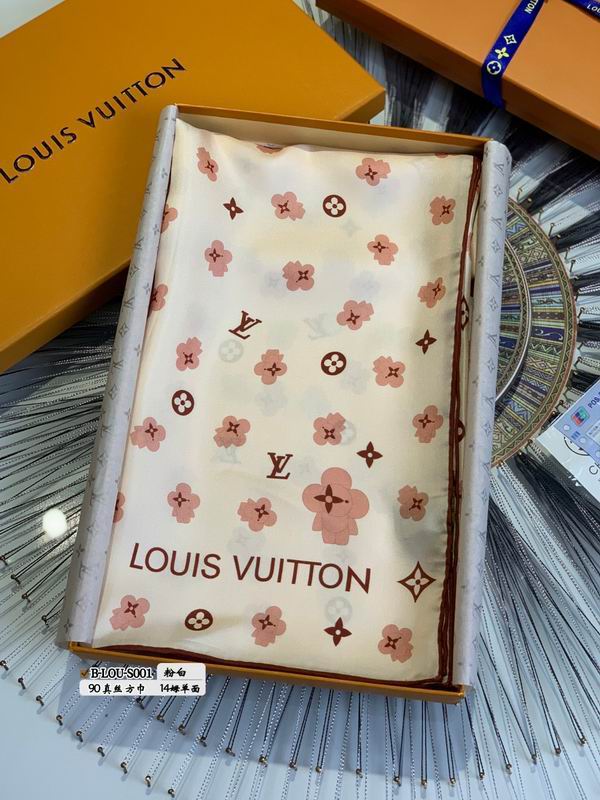 LV silk scarf 90X90cm E20 (15)